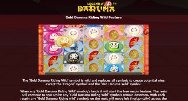 Legend of Daruma Gold Daruma Riding Wild