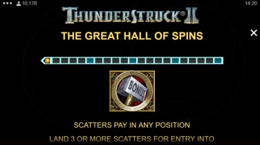 Thunderstruck II The Great Hall of Spins