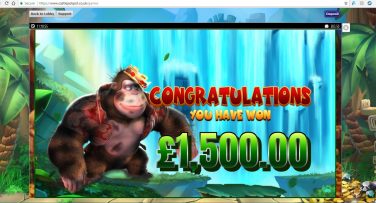 King Kong Cash big win