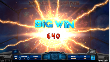 Space Spins Wazdan screenshot big win