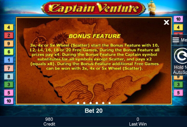 Captain Venture Bonus Feature