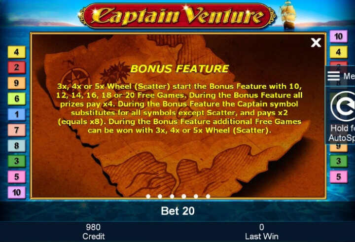 Captain Venture Bonus Feature