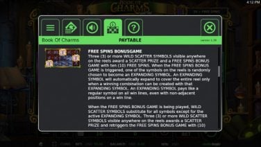 Book of Charms StakeLogic Free Spins Bonusgame