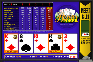 1 Hand Bonus Poker