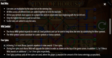 Eye of Horus Reel Wins