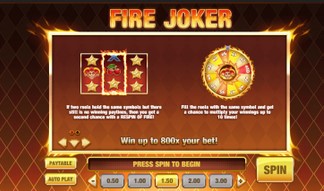 Fire Joker Runde Bonus