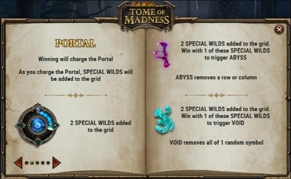 Tome of Madness portal and the special wilds