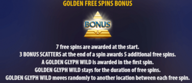 Golden Glyph Golden Free Spins