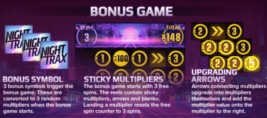 Night Trax Bonus Game