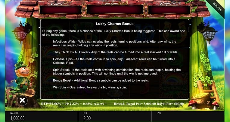 Wish Upon a Leprechaun Lucky Charms Bonus