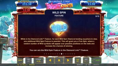 Diamond Link Mighty Santa Wild Spin