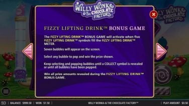 Willy Wonka The Chocolate Factory Fizzy Lifting