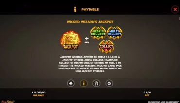 Dungeons and Diamonds Wicked Wizard’s Jackpot