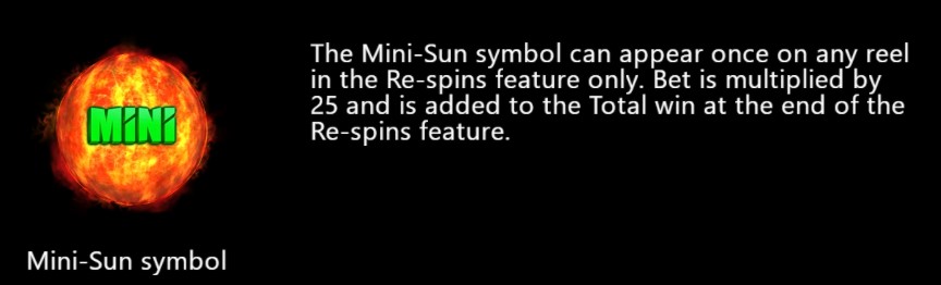 Shiny Fruity Seven 10 Lines Hold and Spin The Sun Symbol Mini