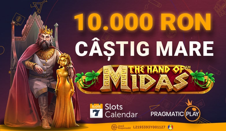 Câștig de 10.000 RON la The Hand of Midas