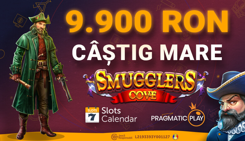 Câștig de 9.900 RON pe Smugglers Cove!