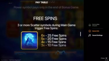 Wolf Power Megaways free spins