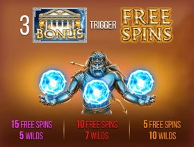 zeus wild thunder free spins
