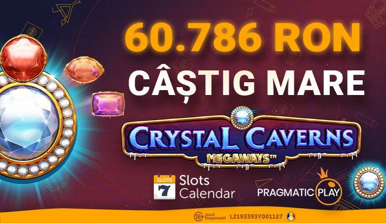 Câștig de 60.786 RON la Crystal Cavern Megaways!