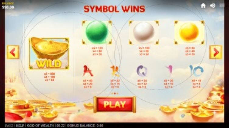 God Of Wealth (Funta Gaming) Symbols