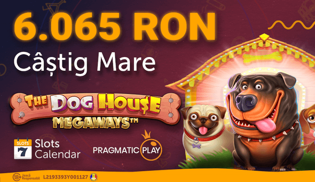 Câștig de 6.065 RON la The Dog House Megaways