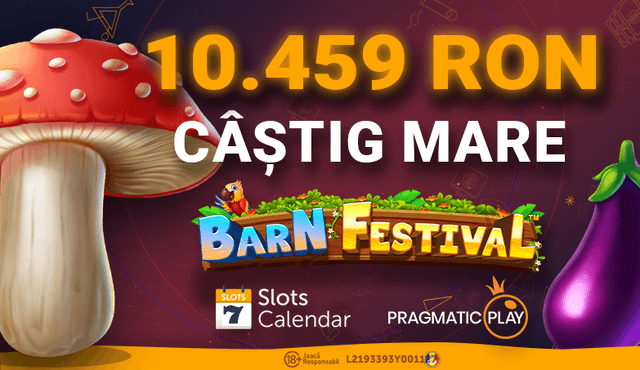 Câștig de 10.459 RON la Barn Festival!