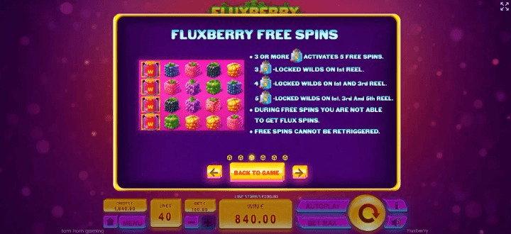 Fluxberry Free Spins