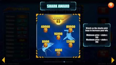 Slingo Shark Week Shark award