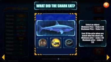 Slingo Shark Week What did the shark eat