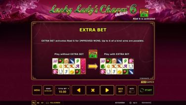Lucky Lady's Charm deluxe 6 Extra Bet