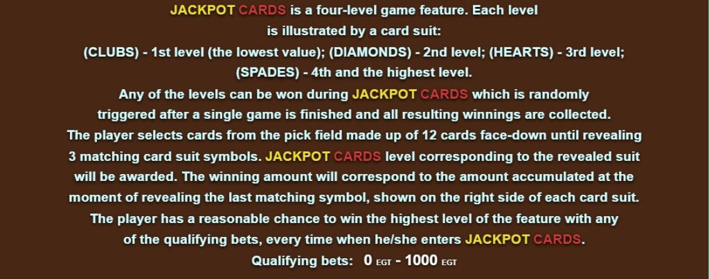 Drops of Water Jackpot Cards