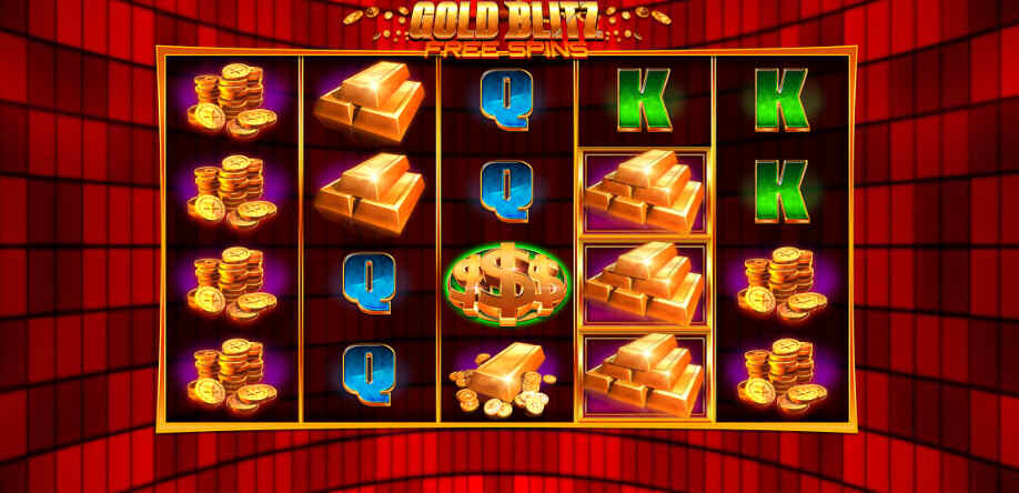 Gold Blitz Free Spins Tema si Aspect