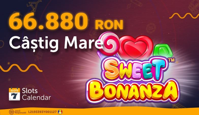 Câștig de 66.880 RON la Sweet Bonanza!