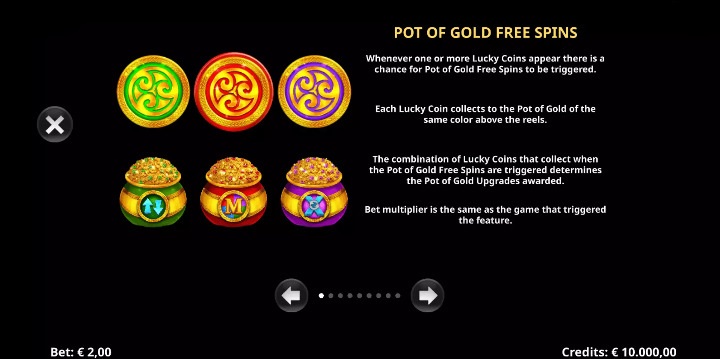 3 Lucky Rainbows Pot of Gold Free Spins