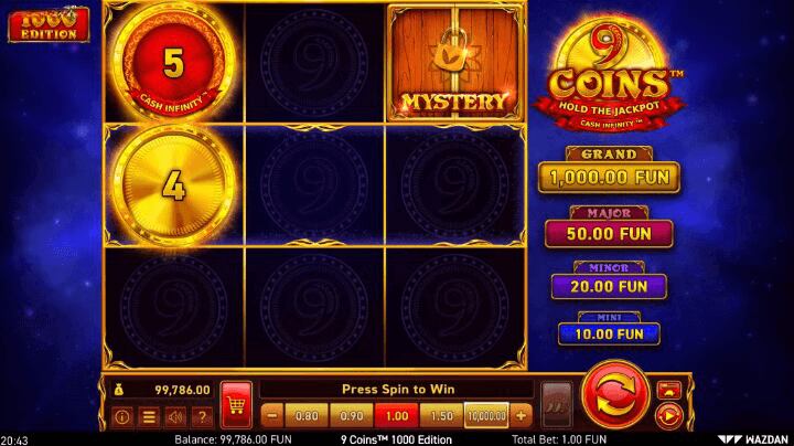 9 Coins™ 1000 Edition Tema si Aspect