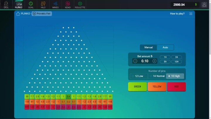 Plinko (Spribe) Tema si Aspect