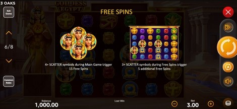 Goddess of Egypt Free Spins 2