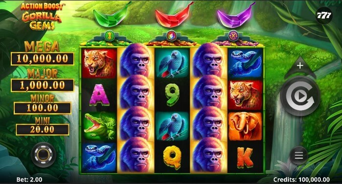 Action Boost Gorilla Gems Theme & Design