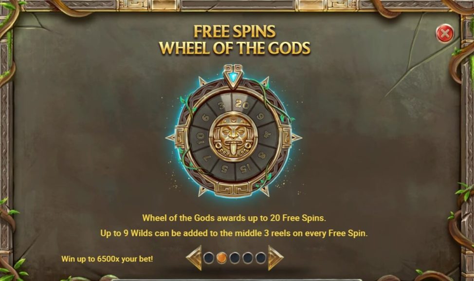 Legacy of Inca Free Spins Wheel of the Gods