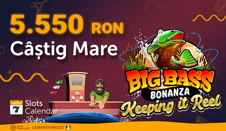 Câștig Mare de 5550.77 RON la Big Bass – Keeping it Reel!