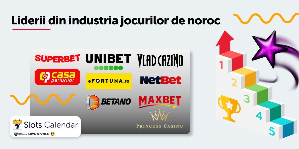 Liderii din industria jocurilor de noroc: Tu joci la aceste cazinouri?