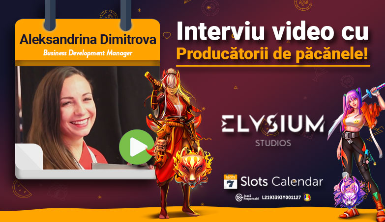 Faceți cunoștință cu creatorii de sloturi – Interviul lui Aleksandrina Dimitrova de la ELYSIUM Studios