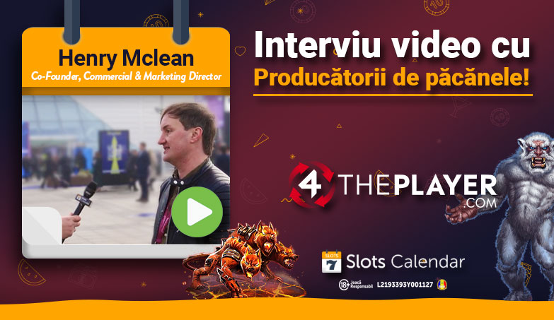 Faceți cunoștință cu creatorii de sloturi – Interviul lui Henry Mclean de la 4thePlayer!