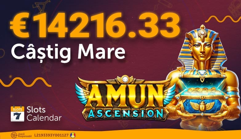 Câștig Masiv de €14216.33 la slotul Amun Ascension!